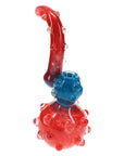Parade Pop Colorful Frit Glass Hammer Bubbler 8.5″