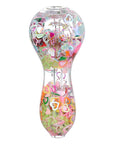 Pastel Paradise Glow Beads Glycerin Glass Hand Pipe - inhalco