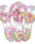 Pastel Paradise Glow Beads Glycerin Glass Hand Pipe