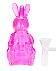 6″ Pink Bunny Water Bong