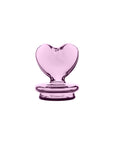 Pink Heart Dry Puffco Peak Glass Attachment