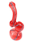 Pocket Sleuth Frit Striped Sherlock Bubbler 5″