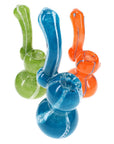 Pocket Sleuth Frit Striped Sherlock Bubbler 5″