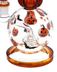 Pulsar Crazy Pumpkins Glass Water Pipe 7.9"-14mm-F