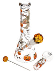 Pulsar Halloween Ball Herb Pipe Glow Duo-10"-14mm-F