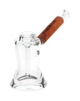 Pulsar Wood on Glass Bubbler 6"