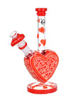 Pulsar Victorian Valentines Heart Shaped Bong Day Glow in the Dark