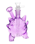 Purple Pocket Monster Glass Water Bong