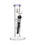 8" Purple Straight Tube Bong - inhalco