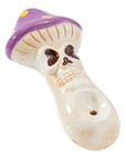 Skull Mushroom Ceramic Pipe - INHALCO