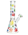 Rainbow Pride Leaf Beaker Bong - inhalco