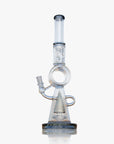 18.5" Recycler Style Donut Percolator Glass Water Pipe