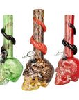 Sacred Skull Soft Glass Bong - INHALCO