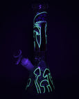 Shrooms Are Watching Glow Glass Beaker Water Bong - INHALCO