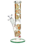 Sugar Skull Straight Tube Water Pipe