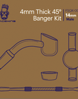 Space King 45 Degree Quartz Banger Kit - INHALCO