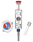 Steal Your Face Glycerin Glass Dab Straw - INHALCO