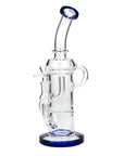 Straight Tube Glass Recycler Bong - inhalco