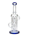 Straight Tube Glass Recycler Bong - inhalco