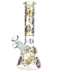 Sugar Skull Beaker Water Bong