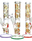Sugar Skull Straight Tube Water Pipe