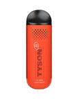 Red and black vape device with 'Tyson' branding on a white background
