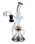 Trippy Glass Recycler with Banger - inhalco