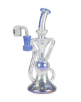 Trippy Glass Recycler with Banger - inhalco