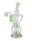 Trippy Glass Recycler with Banger - inhalco