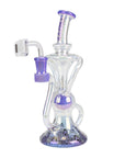 Trippy Glass Recycler with Banger - inhalco