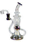 Trippy Glass Recycler with Banger - inhalco