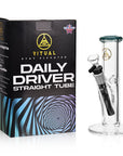 Turquoise Straight Tube Bong - inhalco