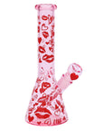 Valentine's XOXO Glass Beaker Water Pipe Set - inhalco