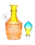 Vintage Liquor Decanter Ombre Water Bong - inhalco