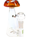 Hemper Iridescent Trippy Shroom Bong Inline Perc