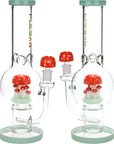 Pulsar Shroom Colony Perc Bubble Base Glass Water Pipe