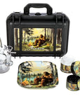 Pulsar Bent Neck Water Pipe Smoker's Hard Case Travel Set