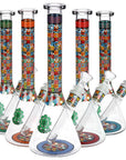 SeshGear Icon Blocks Pattern Beaker Glass Water Pipe