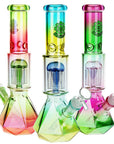 3CT BUNDLE - SeshGear Prism Ombre Glass Water Pipe