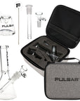 Pulsar Slant Neck Beaker Water Pipe Zippered Case Travel Kit