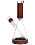 Wood on Glass Beaker Bong 10.75"