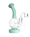 Glass Round Globe Dab Rig w/ Inset Perc