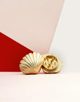 Golden Seashell Weed Grinder