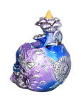 Electro Sugar Skull Back Flow Incense Burner