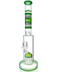 14" AFM Glass Reversal Arm Perc Glass Straight Tube Bong