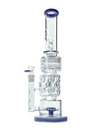 Alpine Ascent 18 inch Swiss Perc Bong in blue