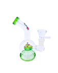 Green Orb Mini Glass Bong 6 Inch
