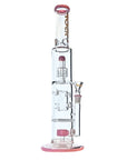 Aurora Triple-Stage Matrix Perc Bong in pink color