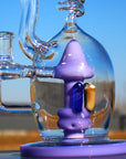 11" Spiral Mushroom Recycler Water Bong with Circ Perc