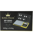 King Palm Gold-Plated Black Digital Mini Scale 100g